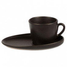 Чашка с блюдцем Cappuccino 175мл Black Star ри486 от Ригонда