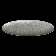 Блюдо овальное 440х140х23мм серое Corone Nori фк5626 от Ригонда