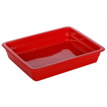 Гастроемкость керамическая Corone Cottura GN 1/2 326х265х60мм красная фк160 от Ригонда