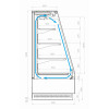 Фото №2: Пристенная витрина Carboma F16-08 VM 1,3-2 0300 (9006-9005) - купить в Симферополе, Крым