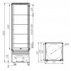 Шкаф кондитерский D4 VM 400-2 (R400Cвр Люкс коричнево-золотой, 1/2, INOX) Фото №3: Шкаф кондитерский D4 VM 400-2 (R400Cвр Люкс коричнево-золотой, 1/2, INOX) - купить в Симферополе, Крым