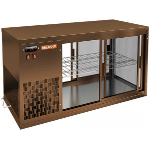 Настольная холодильная витрина Hicold VRL T 1300 L Bronze сквозная Фото №1: Настольная холодильная витрина Hicold VRL T 1300 L Bronze сквозная - купить в Симферополе, Крым