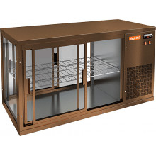 Настольная холодильная витрина Hicold VRL T 900 R Bronze сквозная от Ригонда