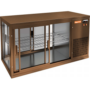 Фото №1: Настольная холодильная витрина Hicold VRL T 900 R Bronze сквозная - купить в Симферополе, Крым