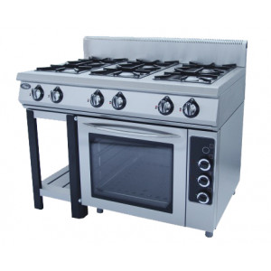 Плита газовая Grill Master Ф6ПДГ/800 с электр. духовкой (50004э) Фото №1: Плита газовая Grill Master Ф6ПДГ/800 с электр. духовкой (50004э) - купить в Симферополе, Крым