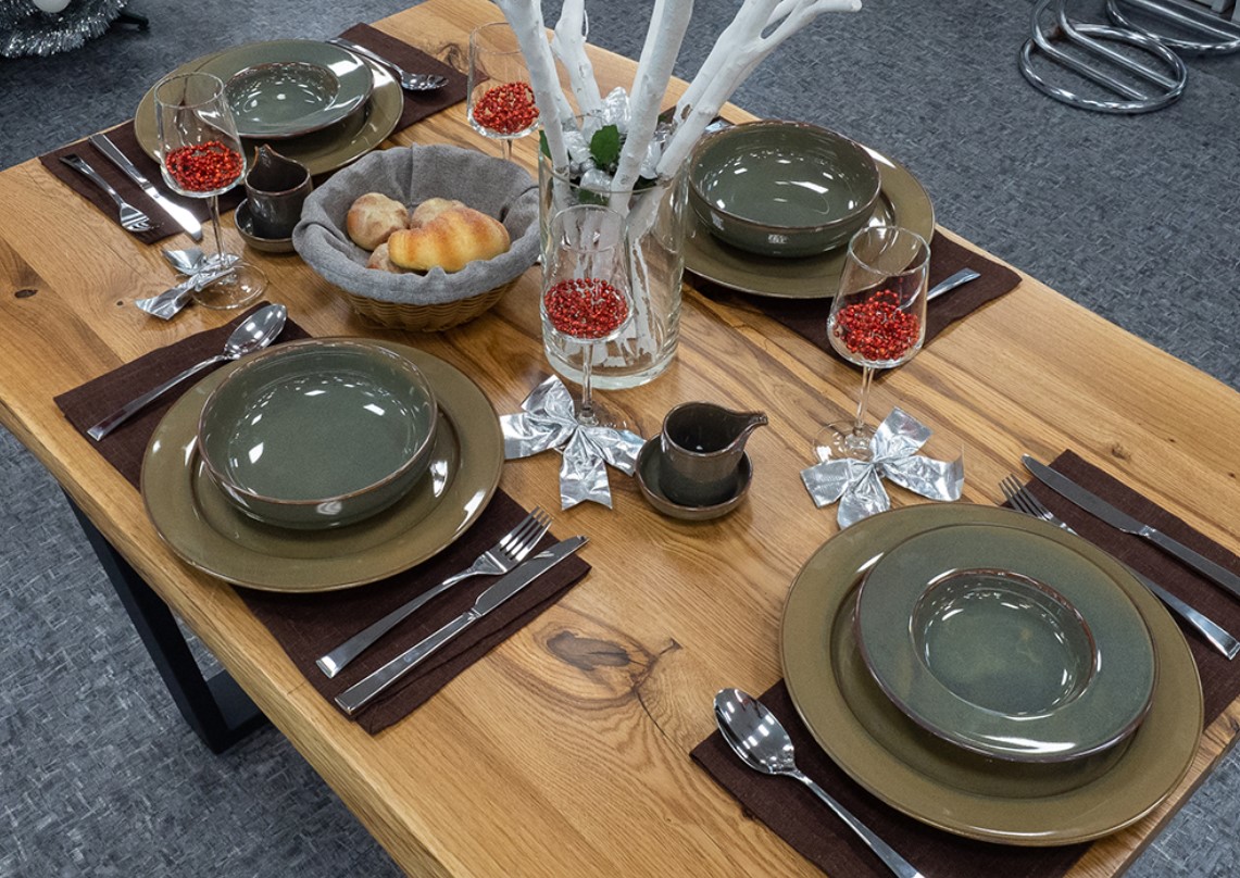 Фарфоровая посуда сине-зелёного цвета Corone Gourmet Colore Фарфоровая посуда сине-зелёного цвета Corone Gourmet Colore